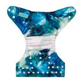 Alva Baby Blue Feathers Pocket Nappy|Summer Sweets Baby