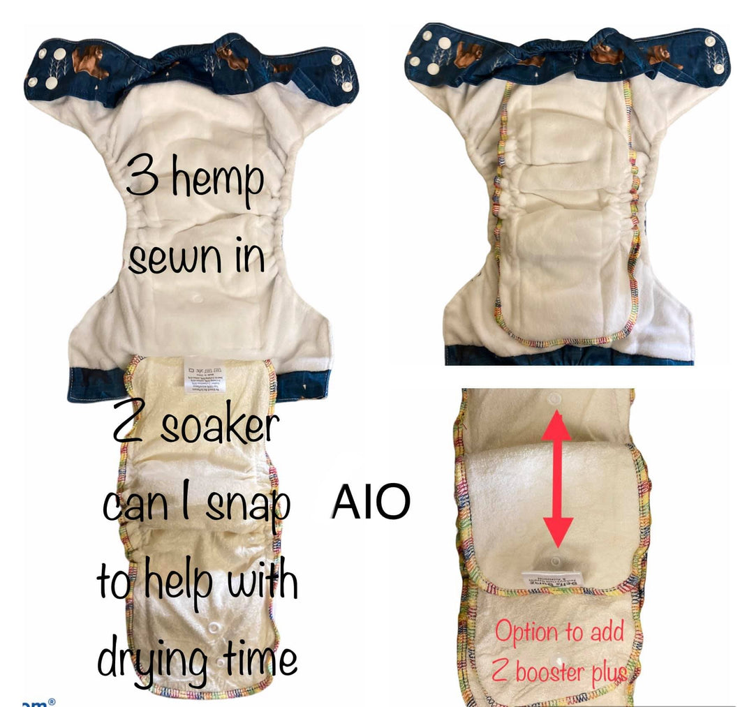 Bells Bumz All-in-One Nappy - Multiple Patterns|Summer Sweets Baby