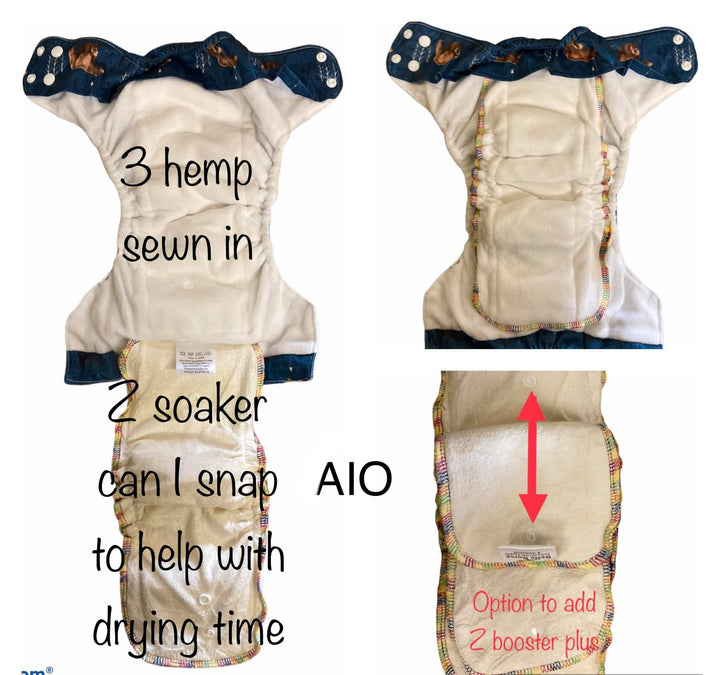 Bells Bumz All-in-One Nappy - Multiple Patterns|Summer Sweets Baby