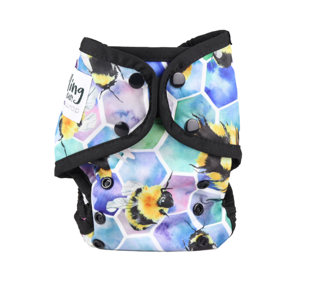 Seedling Baby Cómodo Wrap - Beehive Black|Summer Sweets Baby