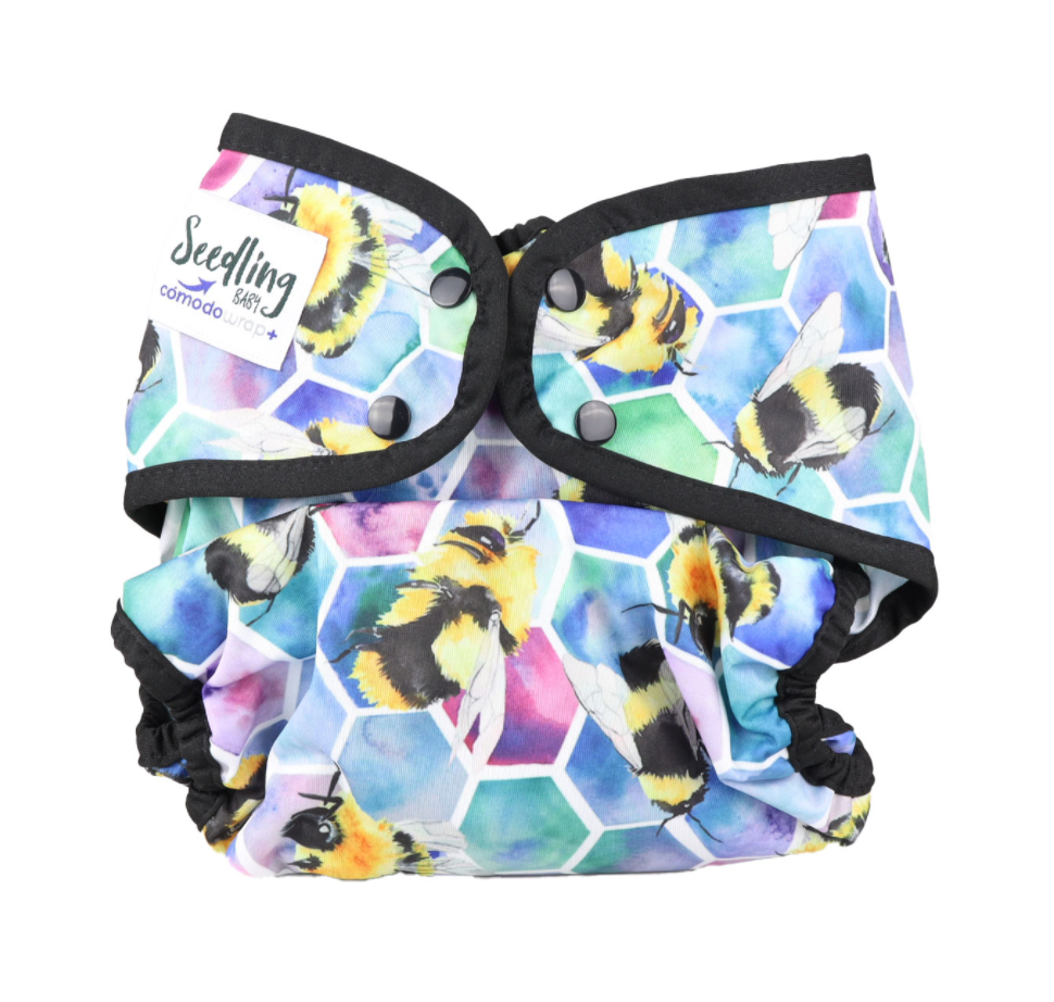 Seedling Baby Cómodo Wrap Plus+ - Beehive Black|Summer Sweets Baby