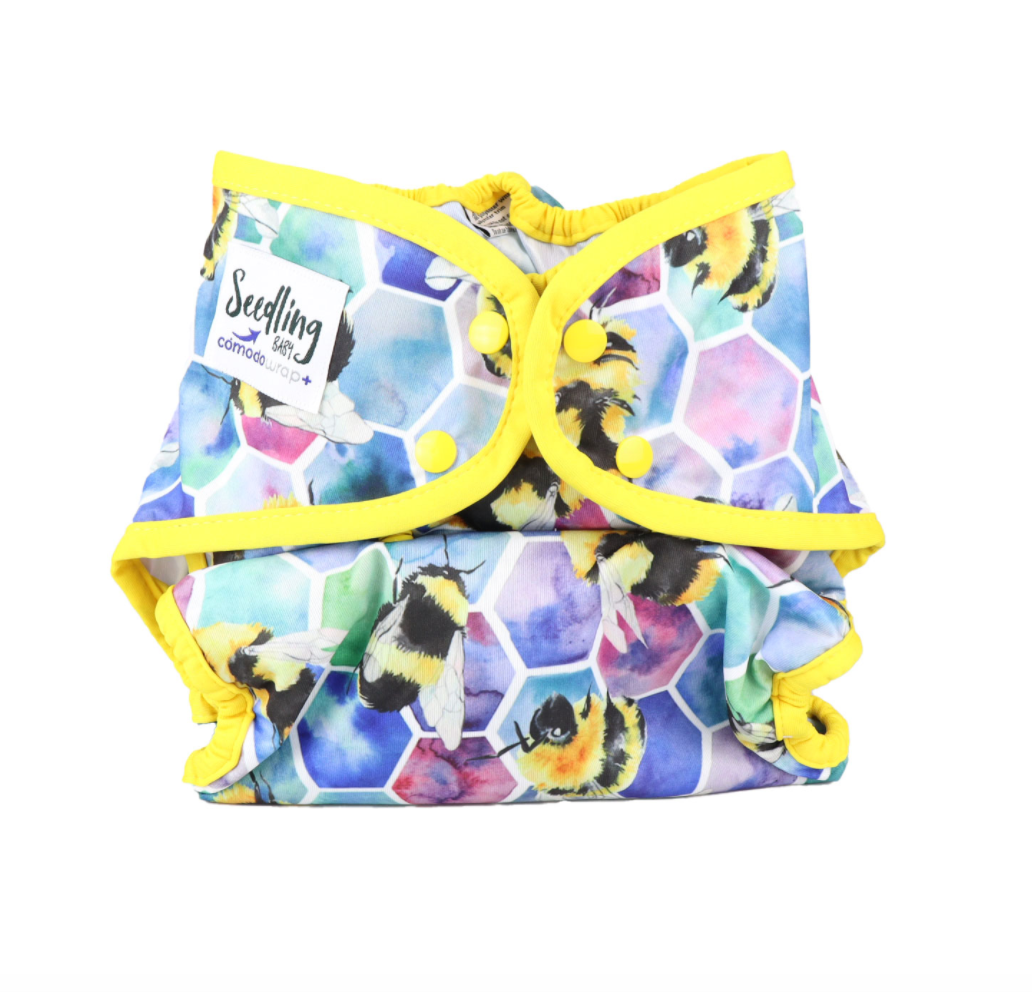Seedling Baby Cómodo Wrap Plus+ - Beehive Yellow|Summer Sweets Baby