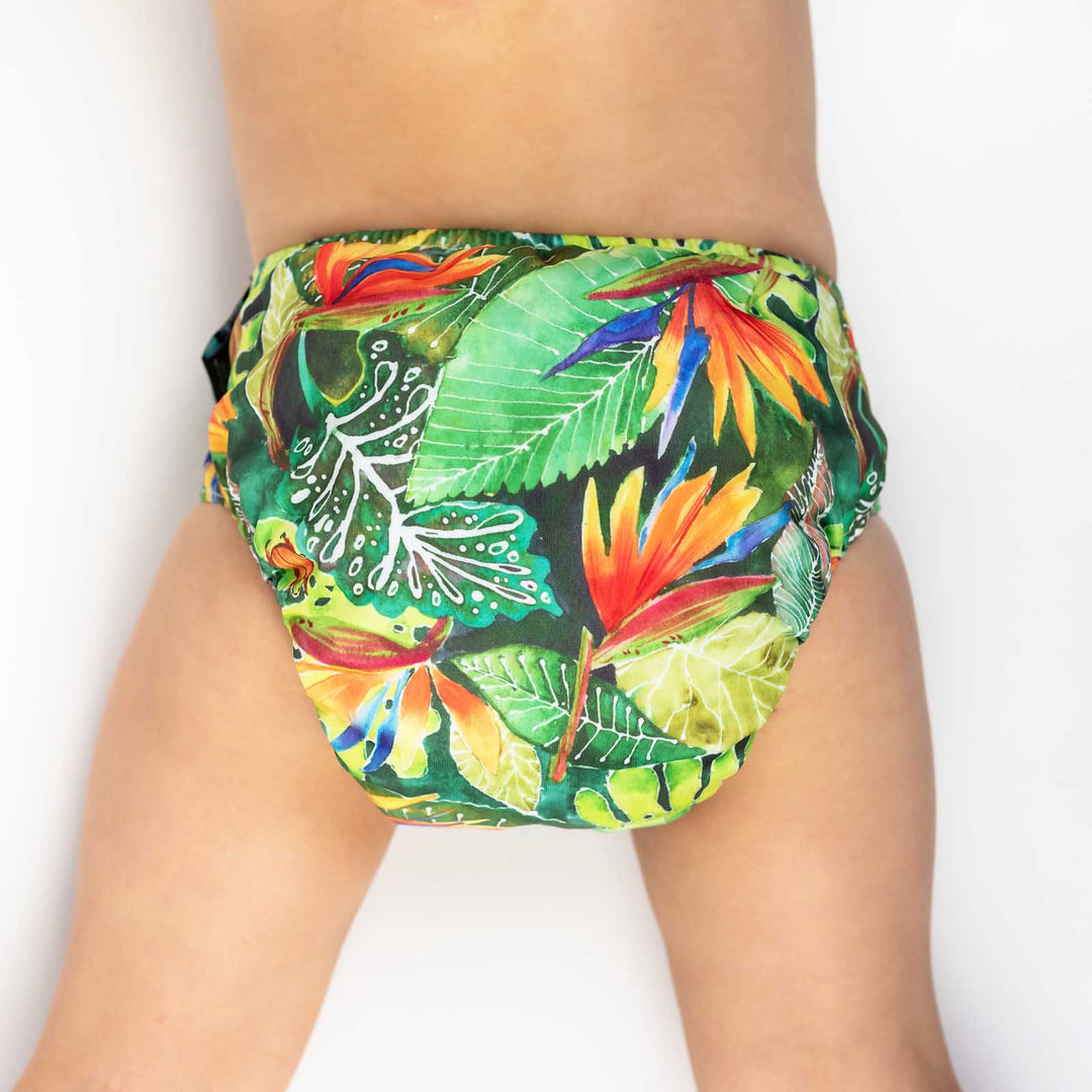 Designer Bums All-in-Two (Ai2) Cloth Nappy - Daintree Rainforest|Summer Sweets Baby