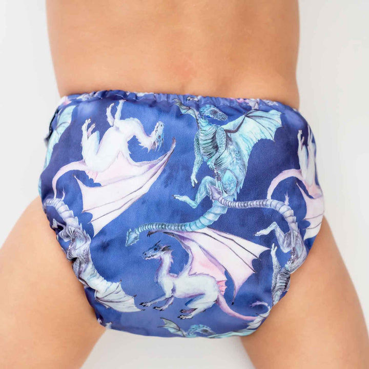 Designer Bums All-in-Two (Ai2) Cloth Nappy - Dracarys|Summer Sweets Baby
