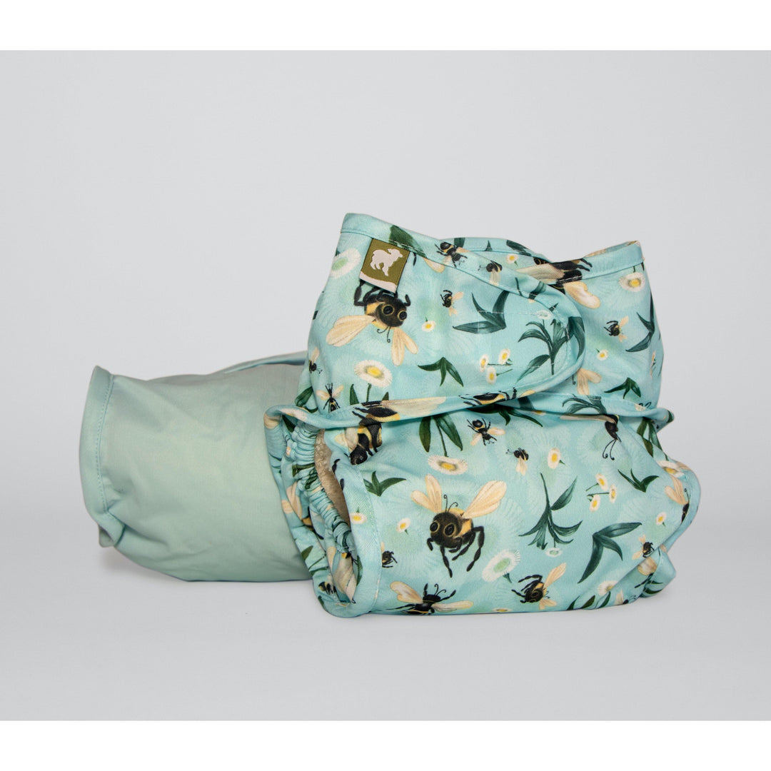 Little Lamb Nappy Cover- Bumble Bee Blues|Summer Sweets Baby