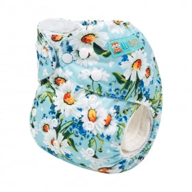 Alva Baby Blue Daisies Pocket Nappy|Summer Sweets Baby