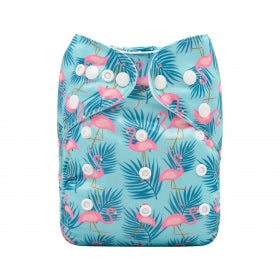 Alva Baby Flamingo Palms Pocket Nappy|Summer Sweets Baby