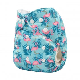Alva Baby Flamingo Palms Pocket Nappy|Summer Sweets Baby