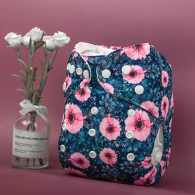 Alva Baby Dark Floral Garden Pocket Nappy|Summer Sweets Baby
