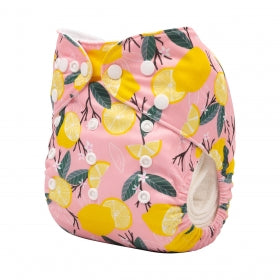 Alva Baby Pink Lemonade Pocket Nappy|Summer Sweets Baby