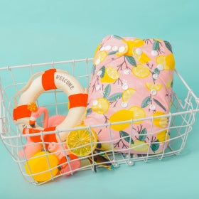 Alva Baby Pink Lemonade Pocket Nappy|Summer Sweets Baby