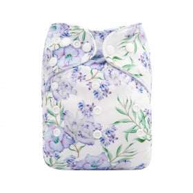 Alva Baby Purple Floral Pocket Nappy|Summer Sweets Baby