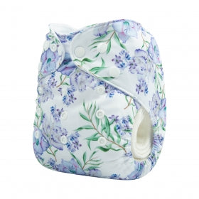 Alva Baby Purple Floral Pocket Nappy|Summer Sweets Baby