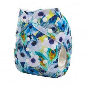 Alva Baby Floral Peacock Pocket Nappy|Summer Sweets Baby