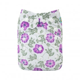 Alva Baby Purple Posies Pocket Nappy|Summer Sweets Baby