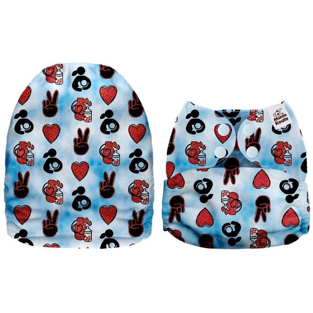 Mama Koala Peace, Love & Feeding Pocket Nappy|Summer Sweets Baby