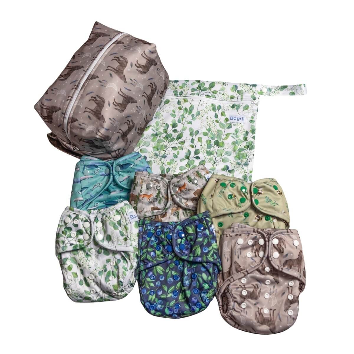 Bayrli Mini Everyday Cloth Nappy Kit Reusable Nappies Ireland