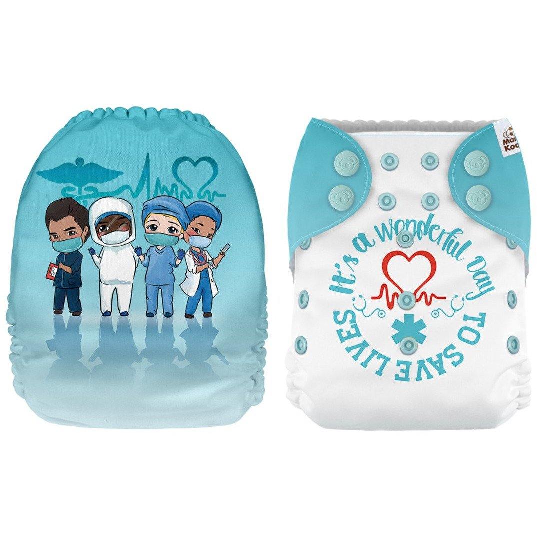 Mama Koala It's a Wonderful Day to Save Lives Pocket Nappy|Summer Sweets Baby