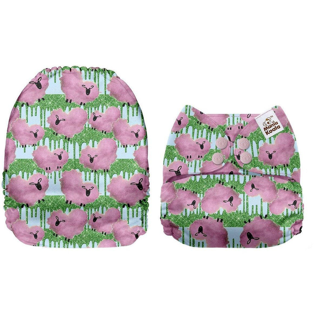 Mama Koala Glitter Sheep Pocket Nappy|Summer Sweets Baby