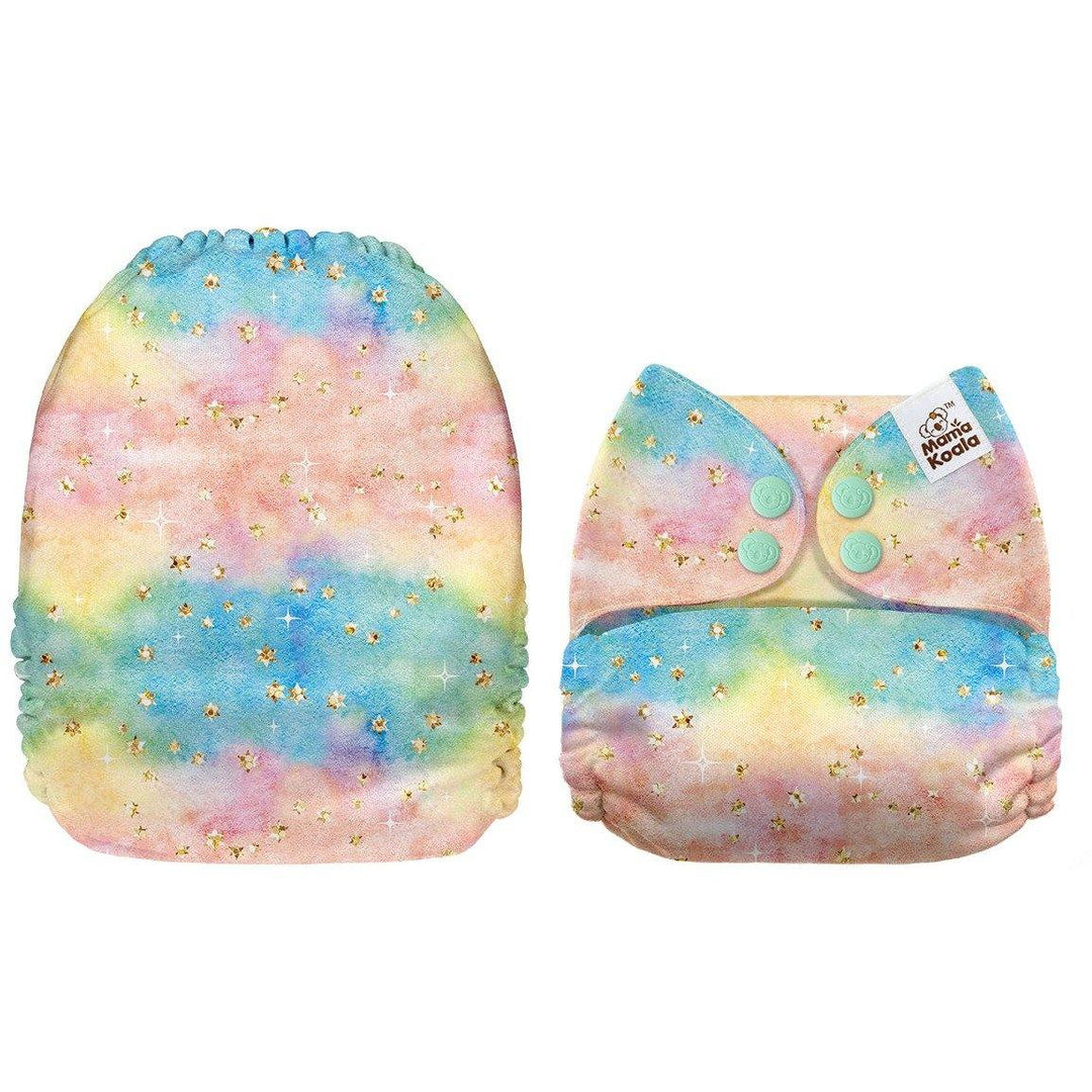 Mama Koala Pastel Stars Pocket Nappy|Summer Sweets Baby