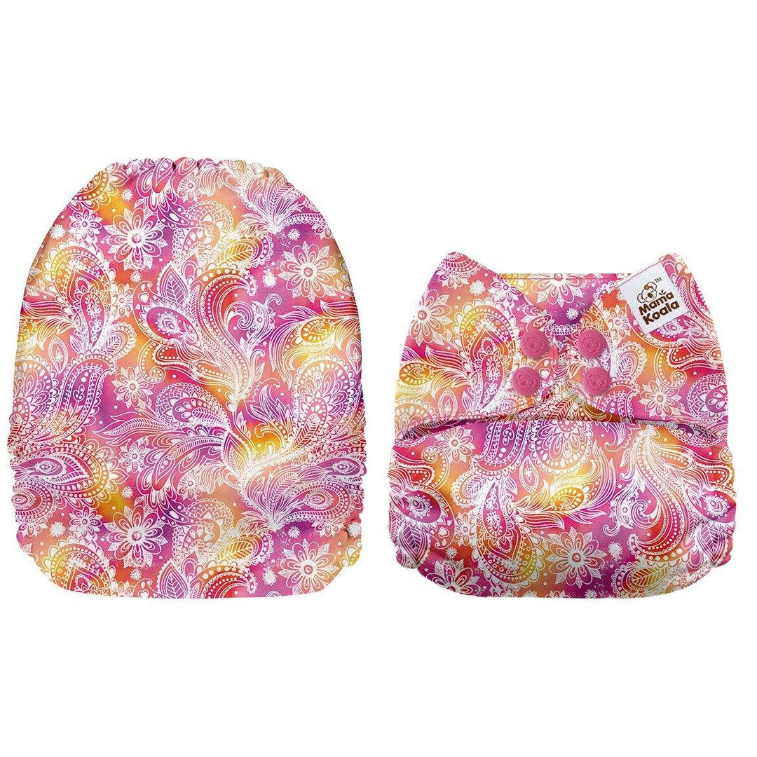 Mama Koala Pastel Paisley Pocket Nappy|Summer Sweets Baby