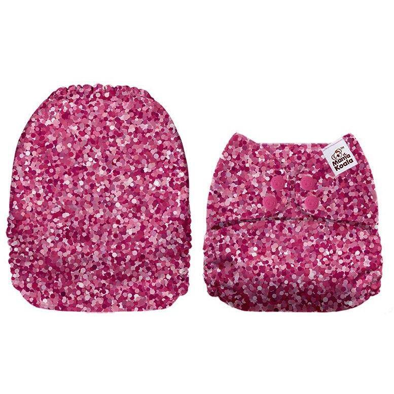 Mama Koala Pink Glitter Pocket Nappy|Summer Sweets Baby