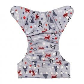 Alva Baby Plaid Reindeer Pocket Nappy|Summer Sweets Baby