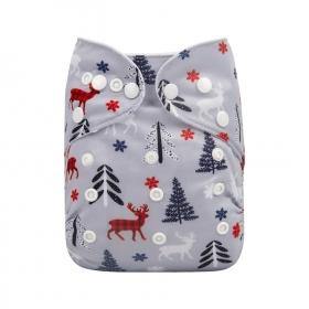 Alva Baby Plaid Reindeer Pocket Nappy|Summer Sweets Baby