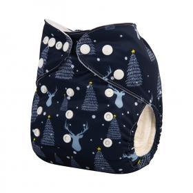 Alva Baby Blue Reindeer Pocket Nappy|Summer Sweets Baby