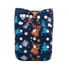 Alva Baby Christmas Deer Pocket Nappy