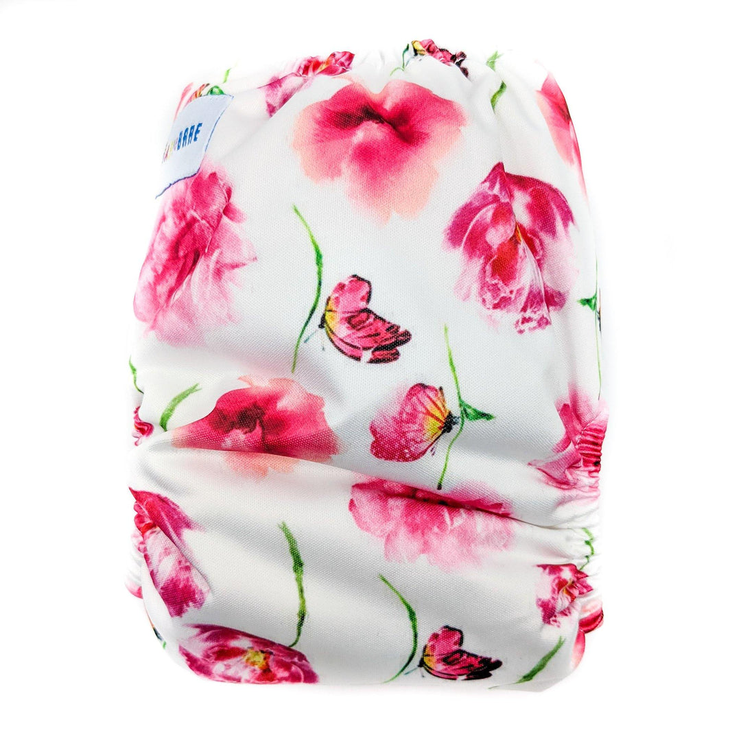 Baby Bare Teddy Side Snap All-in-Two (Ai2) Nappy - Multiple Patterns|Summer Sweets Baby