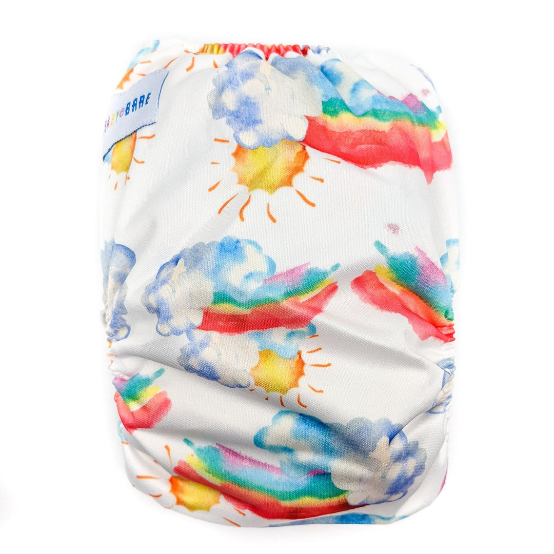 Baby Bare Teddy Side Snap All-in-Two (Ai2) Nappy - Multiple Patterns|Summer Sweets Baby