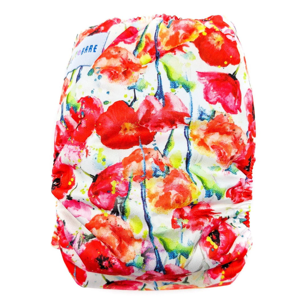 Baby Bare Teddy Side Snap All-in-Two (Ai2) Nappy - Multiple Patterns|Summer Sweets Baby