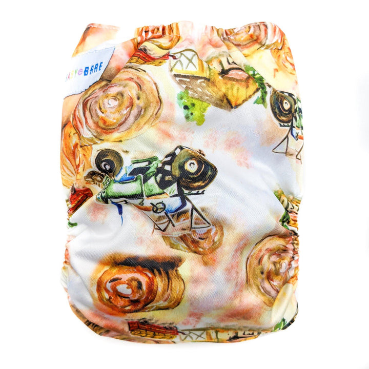 Baby Bare Teddy Side Snap All-in-Two (Ai2) Nappy - Multiple Patterns|Summer Sweets Baby
