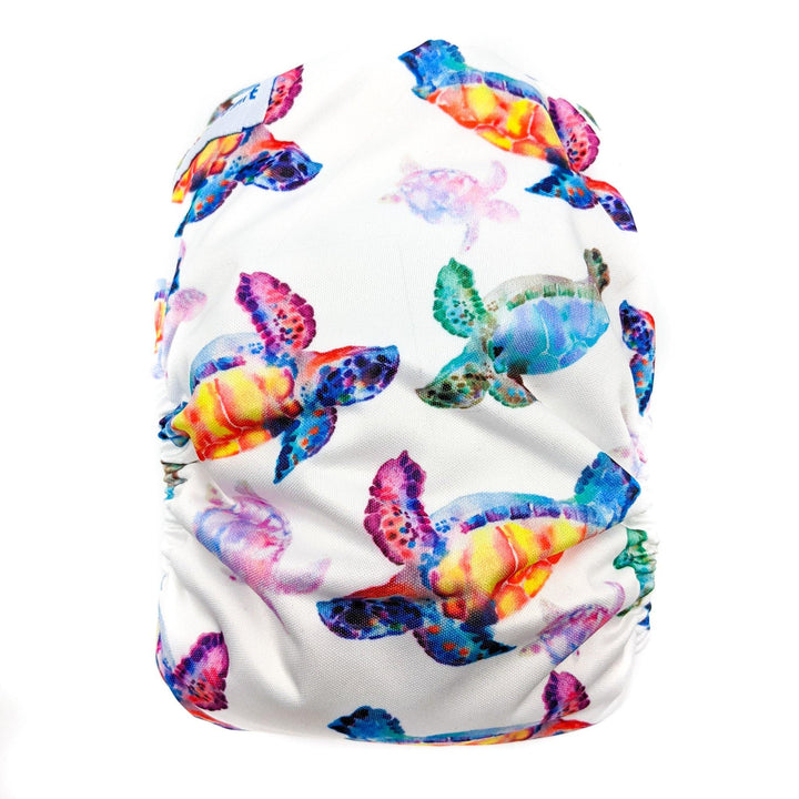 Baby Bare Teddy Side Snap All-in-Two (Ai2) Nappy - Multiple Patterns|Summer Sweets Baby