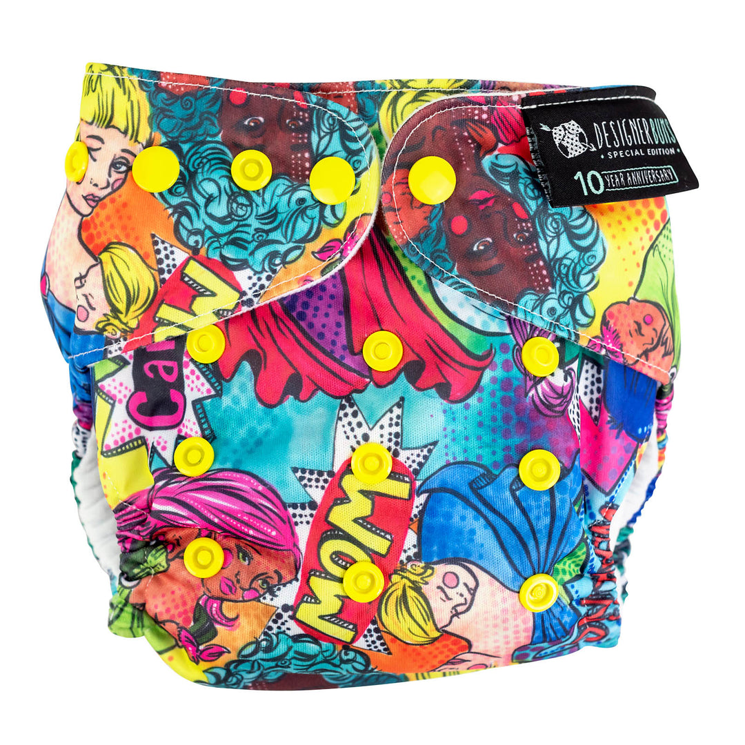 Designer Bums All-in-Two (Ai2) Cloth Nappy - Wow! Love! Carry!|Summer Sweets Baby