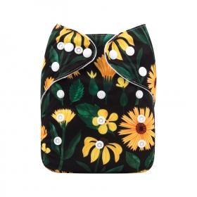 Alva Baby Yellow Flower Pocket Nappy|Summer Sweets Baby