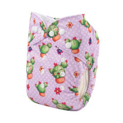 Alva Baby Pink Cactus Pocket Nappy