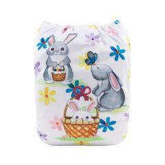 Alva Baby Easter Bunny Basket Pocket Nappy