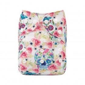 Alva Baby Flower Sugar Skulls Pocket Nappy|Summer Sweets Baby