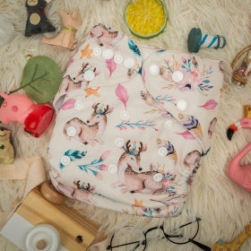 Alva Baby Woodland Deer Pocket Nappy|Summer Sweets Baby