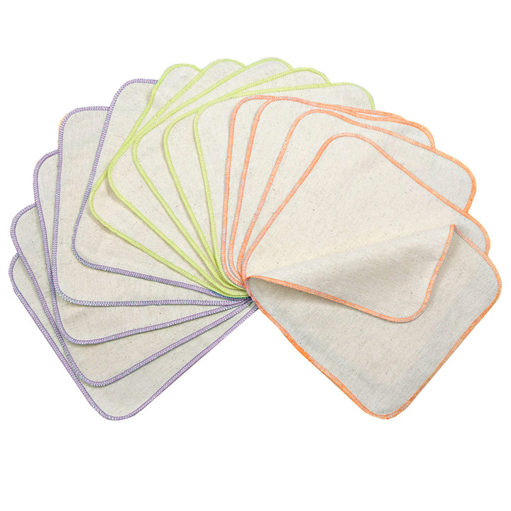Avo & Cado Flannel Cotton Wipes (15 Pack)