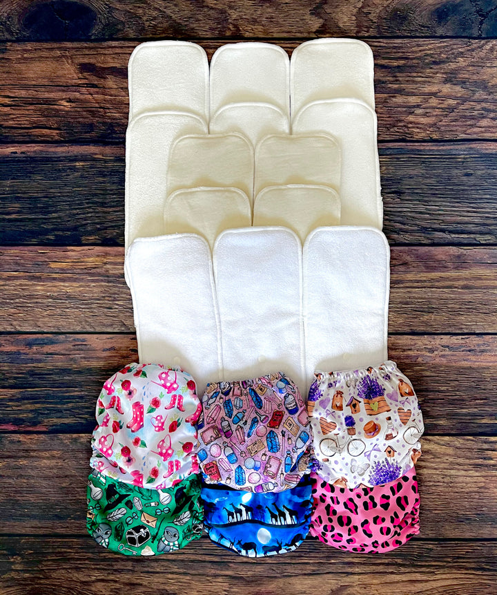 Premium Birth to Potty Nappy Starter Kit Bundle|Summer Sweets Baby