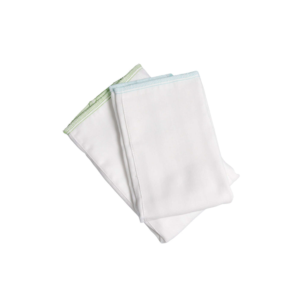 Bayrli Bleached Cotton Prefold Nappies - Size 2 - 5 or 10 Pack