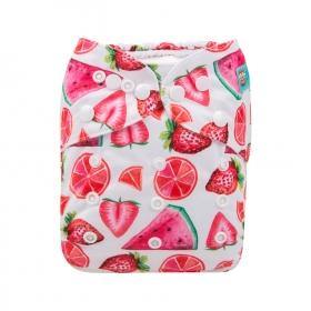 Alva Baby Pink Fruits Pocket Nappy|Summer Sweets Baby