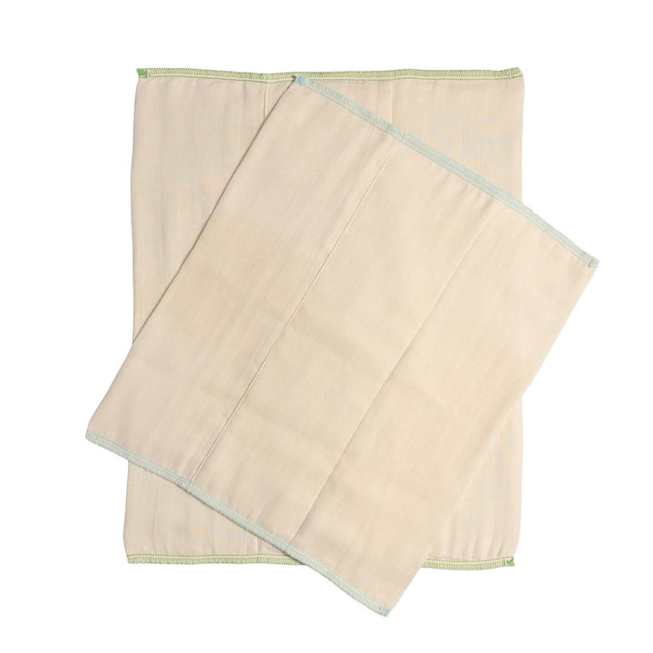 Bayrli Organic Cotton Prefold Nappies - Size 2 - 5 or 10 Pack