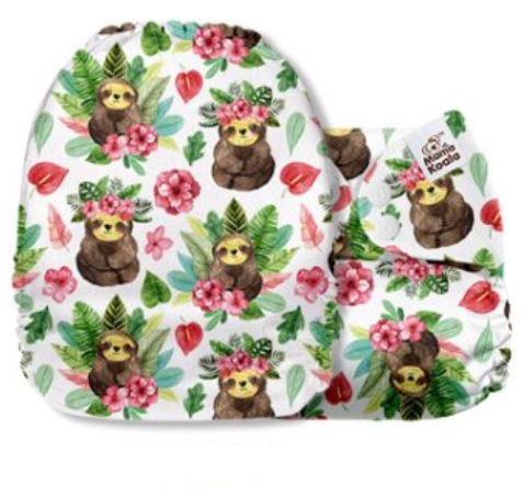 Mama Koala Flower Sloths Pocket Nappy|Summer Sweets Baby