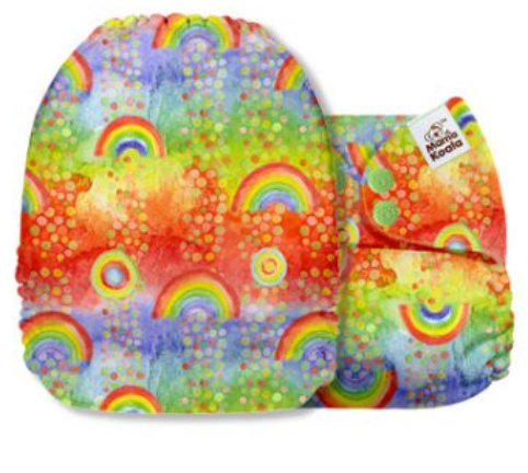 Mama Koala Rainbow Splatter Pocket Nappy|Summer Sweets Baby