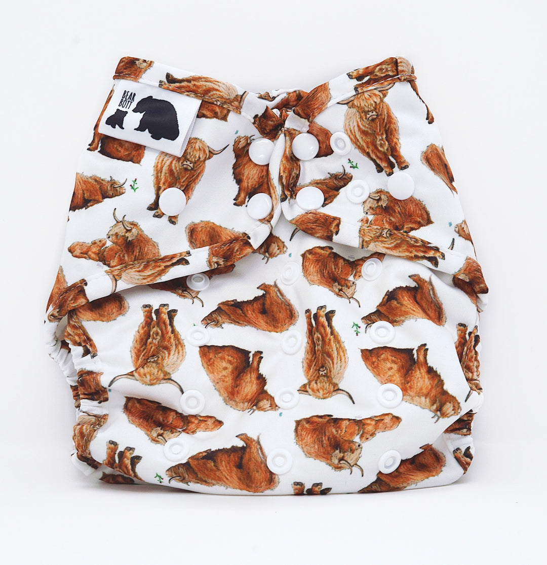 Bear Bott Stay Dry All-in-One Nappy - Multiple Patterns|Summer Sweets Baby