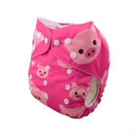 Alva Baby Pink Piggies Pocket Nappy|Summer Sweets Baby